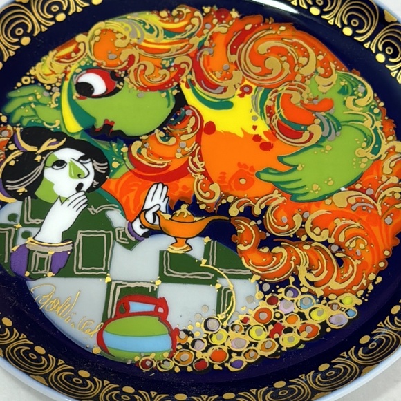 Rosenthal Aladin The Magic Lamp VII (#7) Bjorn Wiinblad Plate Wall Hanger - Picture 3 of 5